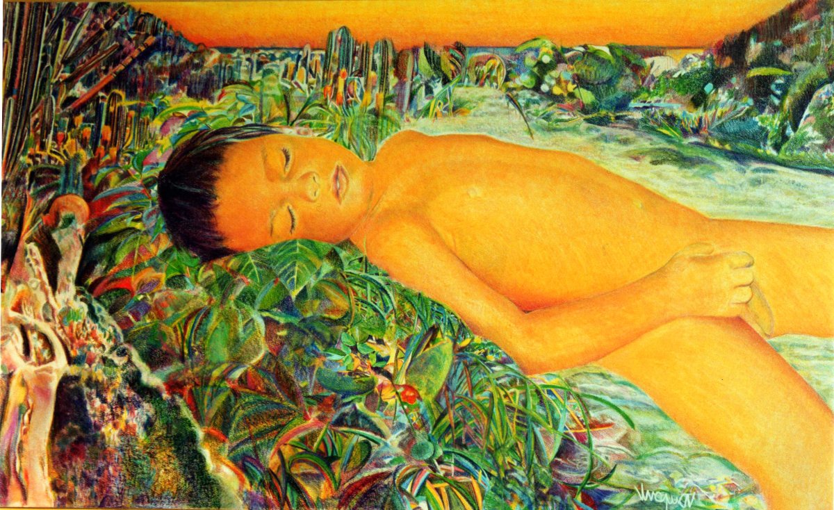 Le dormeur du Val 100 x 220